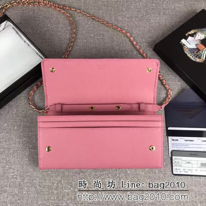 PRADA普拉達 經典款 女士單肩斜挎翻蓋包 可拆卸肩帶 1M1290 DD1015